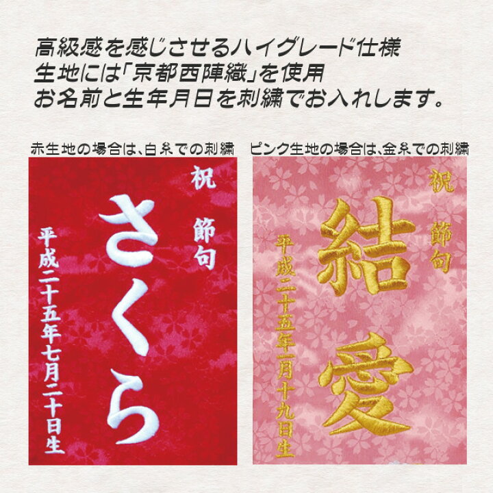 価格は安く 女の子用 名前旗 まり 奏 中サイズ 名前 生年月日 刺繍入り Tartascristina Com
