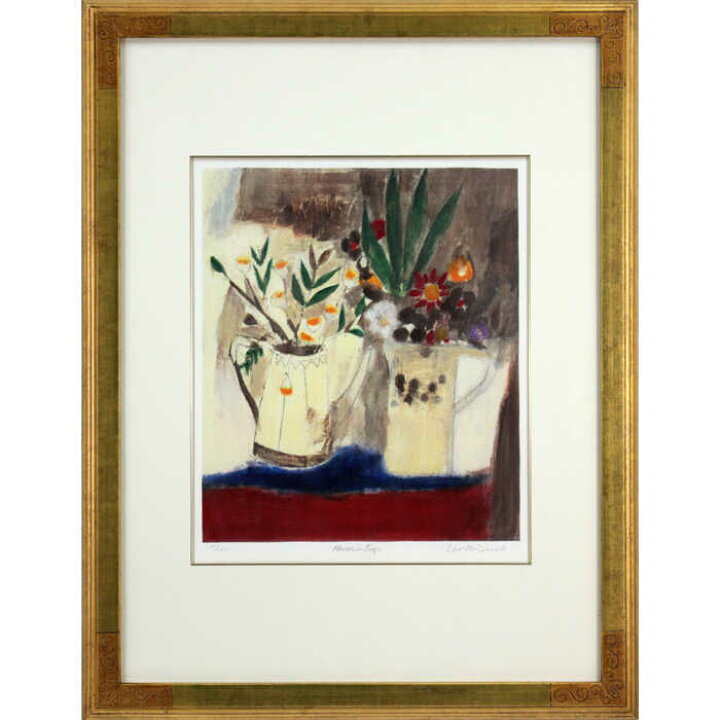 楽天市場】絵画 レオ・マクドウェル 版画 『花と水差し』 花 静物 