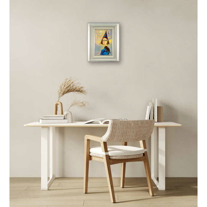 楽天市場】絵画 高橋芳夫 油絵・油彩画 『道化』 人物 太陽 楽器 顔  