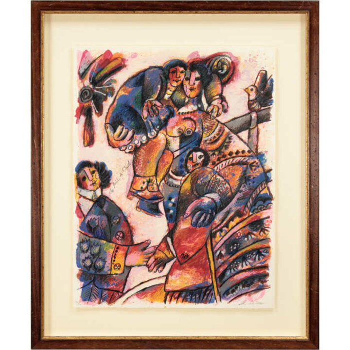 楽天市場】絵画 テオ・トビアス リトグラフ 版画 『愛のささやき 