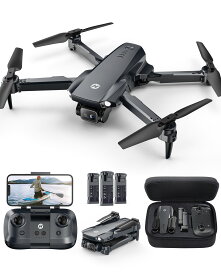 Holy Stone ドローン カメラ付き 小型 1080Pカメラ 屋外 子供向け 折り畳み式 バッテリー3個 36分飛行時間 収納ケース付き オプティカルフローモード 軌跡飛行 ジェスチャー撮影 2.4GHz モード1/2自由転換 誕生日プレゼント 国内認証済み HS290