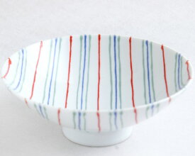 白山陶器 平茶碗 AI-3 Designed by 森正洋波佐見焼 茶碗 ストライプ ギフト 結婚祝い 内祝い 年末年始 お正月