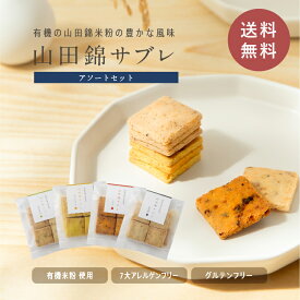 全品ポイント10倍 グルテンフリー 山田錦 焼き菓子 サブレ 4種 詰合せセット/ 48枚入(4種×各12枚) - メール便 全国 送料無料 田田田堂 おもたせ 手土産 米粉 菓子 クッキー スイーツ 小麦 乳 卵 白砂糖 不使用