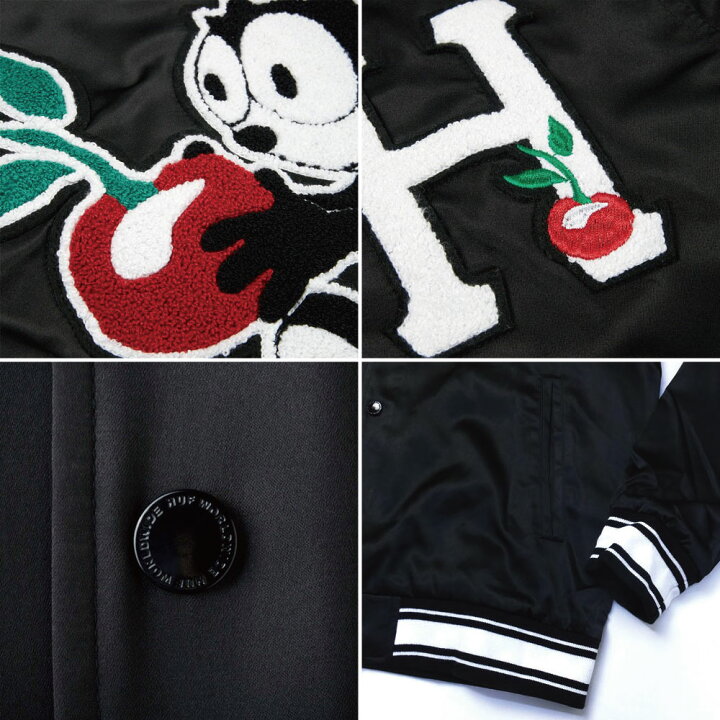 楽天市場】HUF ハフ FELIX SATIN JACKET ハフ フェリックス 