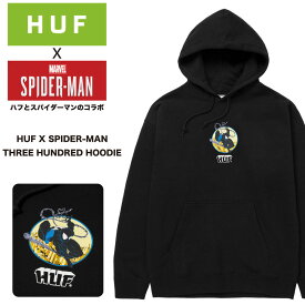 HUF X SPIDERMAN ハフ スパイダーマン コラボ パーカー プルオーバー 数量限定 S~XXL ストリート スケート ファッション メンズ 男女兼用 スケート ブランド S M L XL トライアングル 三角 zozo town PF00606 THREE HUNDRED HOODIE ZOZO TOWN zozotown ゾゾタウン