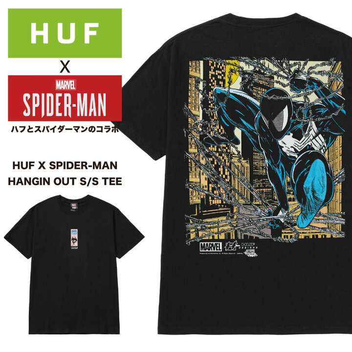 楽天市場】HUF X SPIDERMAN ハフ スパイダーマン コラボ Tシャツ 半袖 