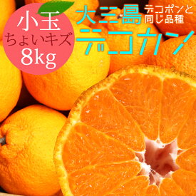 送料無料 デコカン 性格美人(キズ) 小玉 8kg ◆ 愛媛県 大三島 お取り寄せ 国産 みかん 蜜柑 柑橘 愛媛みかん 果物 フルーツ 訳あり わけあり グルメ