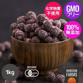 有機 JAS 認証 オーガニック 冷凍 ワイルド ブルーベリー 野生種 1kg カナダ産 無糖 無添加 砂糖不使用 ワイルドブルーベリー 高品質 冷凍フルーツ