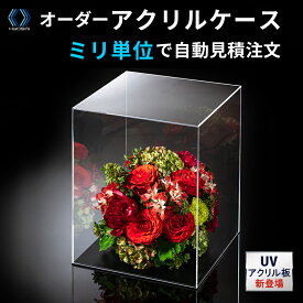 アクリルケース オーダー● コレクションケース ショーケース ディスプレイ | フィギュア ケース ディスプレイケース アクリル 展示台 人形ケース アクリルボックス 透明 フィギュアケース 展示ケース フィギアケース 5面体 ※サイズとカラーにより金額が変わります (国産)