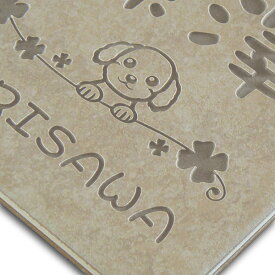表札 デザインタイル表札 おしゃれ 戸建 送料無料 かわいい 猫 ネコ ねこ 犬 いぬ イヌ 機能門柱 屋外 門柱 簡単 取り付け 接着剤 耐久性 正方形 デザイン オリジナル シンプル セラミックタイル【S23_dc】