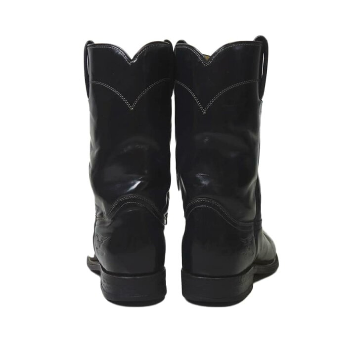 楽天市場】【中古】RioGrande レザーブーツ 黒色 ローパーブーツ 