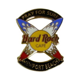 【中古】 Hard Rock CAFE ハードロックカフェ NEWPORT BEACH サーフボード ブローチ ピンバッジ レトロ