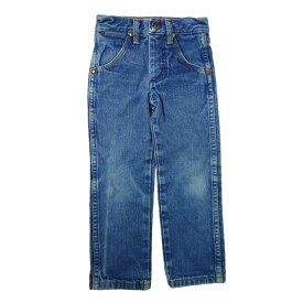 【中古】Wrangler ラングラー 13MWZ デニム パンツ キッズ 4歳・100cm位 ジーンズ ジーパン 子供服 古着 【異国屋】