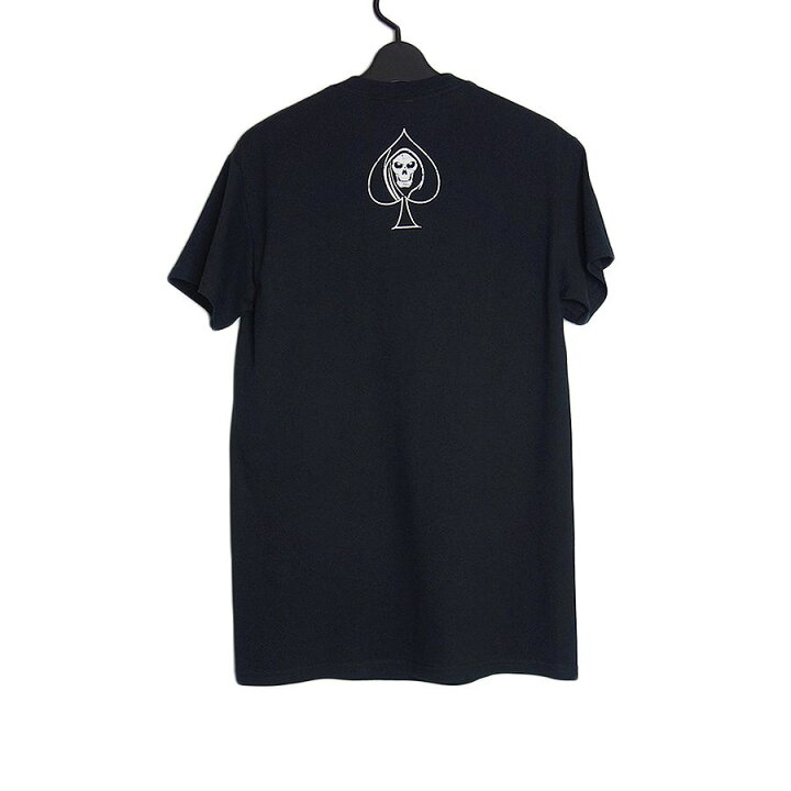 楽天市場】【新品】Tシャツ スカル トランプ プリントTシャツ 黒 半袖 