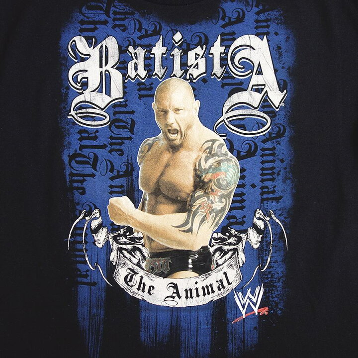 楽天市場】新品・デッドストック WWE プロレスラー Batista プリントT