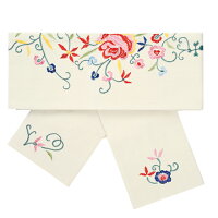 小袋帯【花刺繍小袋帯】