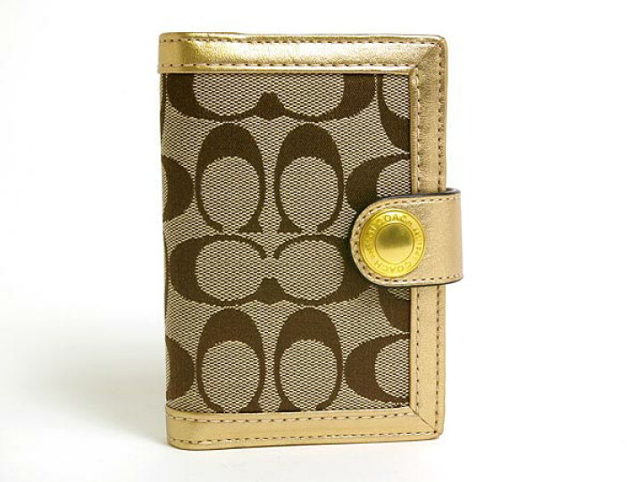 楽天市場 コーチ Coach 小物 手帳カバー F カーキ ゴールド シグネチャー手帳カバー２００９年レフィル付き アウトレット品激安 レディース ブランド セール 通販 Sale 15 Yr限定価格 インポートコレクションｙｒ