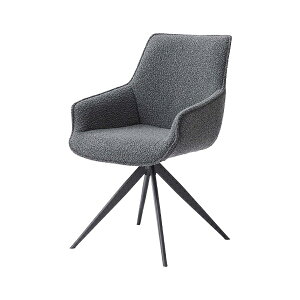 ダイニングチェア 回転 おしゃれ 1脚 椅子 イス 回転チェア チェアー 肘あり 北欧 モダン レトロ ミッドセンチュリー ヴィンテージ 高級感 シンプル かわいい ブークレ 回転式 ダイニングチ