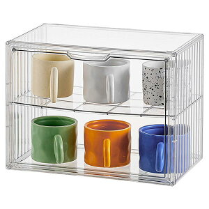 ディスプレイケース 【2個セット】 棚付き 透明 クリアボックス 収納 フィギュア アクスタ プラモデル 飾る スタッキング フィギュアケース ショーケース プラスチック 軽量 クリアケース