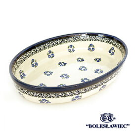 [Zaklady Ceramiczne Boleslawiec/ザクワディ ボレスワヴィエツ陶器]グラタン皿(オーバル)-224 ポーリッシュポタリー ポーランド陶器