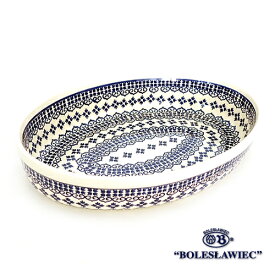 [Zaklady Ceramiczne Boleslawiec/ザクワディ ボレスワヴィエツ陶器]グラタン皿(オーバル)-922 ポーリッシュポタリー ポーランド陶器