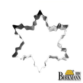 【BIRKMANN/ビルクマン】クッキー型（雪の結晶、スノークリスタルA・6×6cm）