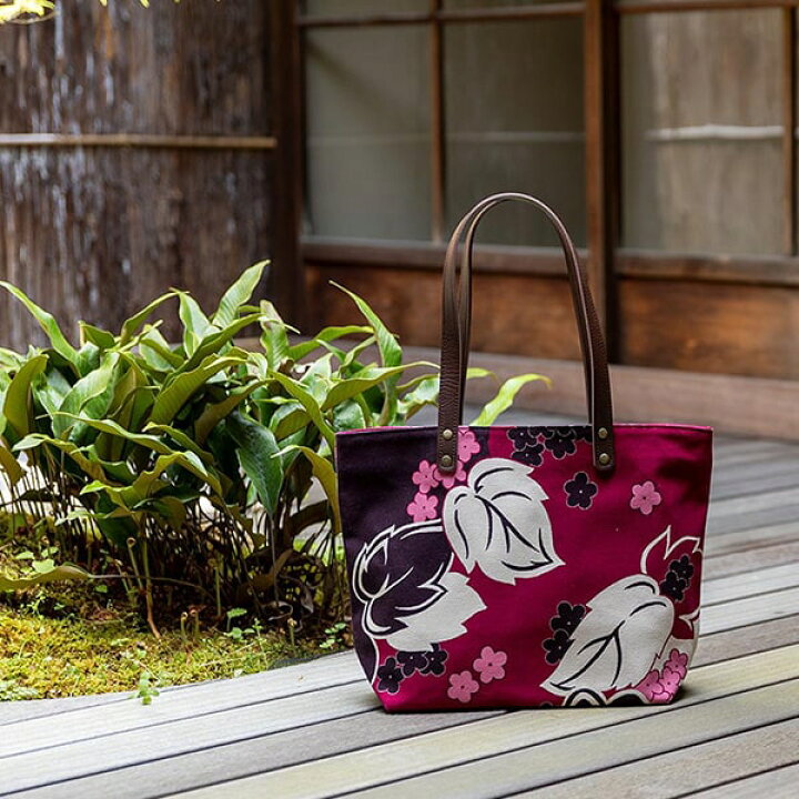 楽天市場】亥之吉 中トートバッグ [ききょうとんぼ/まんかいうめ/すず  