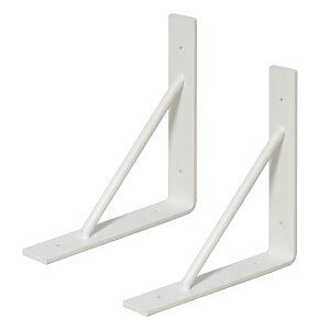 棚受け金具 アイアン 2個セット Sサイズ ホワイト ブラック 白 黒 棚受け ブラケット L字アングル L字金具 棚受 DIY 飾り棚 収納 おしゃれ ラック シェルフ 鉄 金具 EH-S9