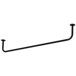 アイアン ハンガーバー 壁付け 天井 アイアンバー ウォールバー ハンガーパイプ ネジ付属 幅120cm 壁 ハンガーラック 什器 店舗 ディスプレイ ドレス 衣料収納具 天井 物干し ハンガーかけ ラ