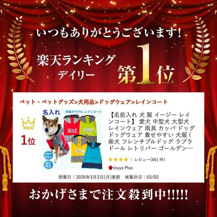 楽天市場】【名前入れ 犬 服 イージー レインコート】 愛犬 中型犬