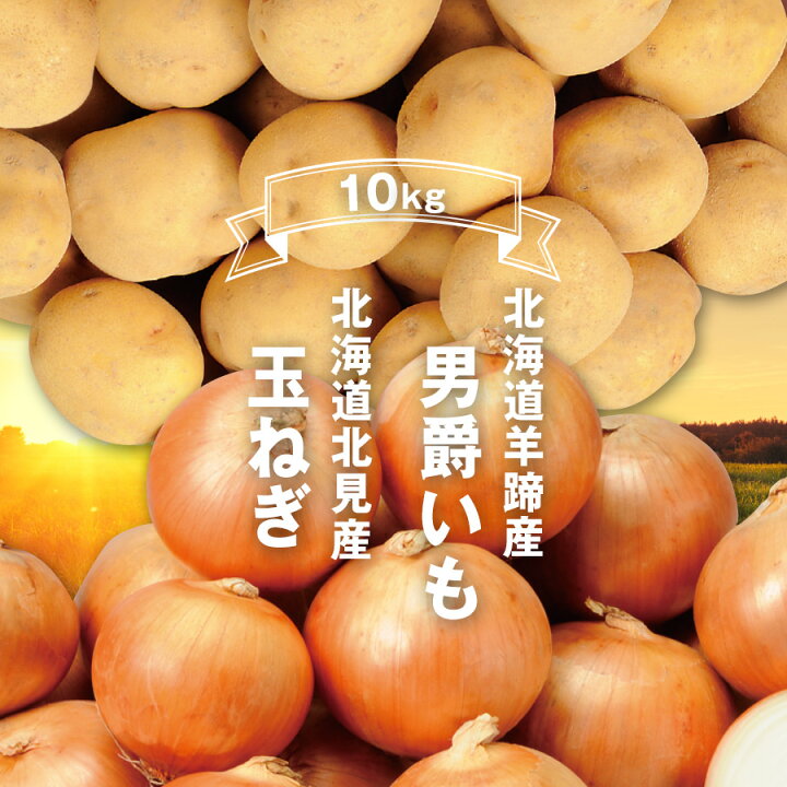 楽天市場】(出荷中) 北海道 男爵じゃがいもと玉ねぎセット 合計10kg 