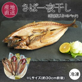 ノルウェー産 さば一夜干し 3枚セット ≪1枚入り×3パック≫ ノルウェー産さばの抜群の脂ノリとプリプリの食感がたまらない Lサイズ さば サバ 鯖 干物 一夜干し ご飯のお供 鏑木水産 広尾町 【送料無料】