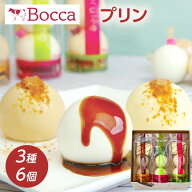お中元 ギフト Bocca 牧家 プリン三昧 (3種6個セット) 白いプリン,塩キャラメル,クレームブリュレ 牧家の…