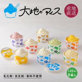 大地のアイス 北海道 カップアイス 8種8個 ミルク/りんご/ぶどう/ペポナッツ/じゃがいも/かぼちゃ/チーズ/焼きとうきびアイスクリーム ジェラート ギフト 御歳暮 ランベル 送料無料