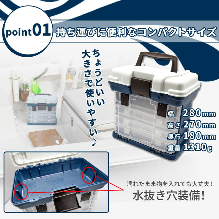 楽天市場 クーポン配布中 タックルボックス 4段 釣り具 ルアー ケース 釣具 釣り ジグ エギ 収納 トレー式 仕切り板付属 ツールボックス 釣り具ケース ルアーケース 工具箱 ねじ 分類 整理 フィッシング ホルダー タイラバ 鯛ラバ ジギング メタルジグ エギング Irc