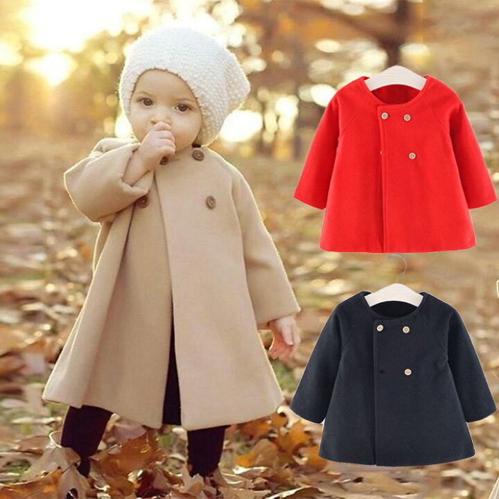 楽天市場】子供服 女の子 ベビーキッズコート ベビー服 女の子 秋冬  