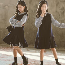ワンピース キッズ 長袖 子供服 女の子秋 女の子 フォーマル ワンピース フォーマルドレス 子供服 ワンピース 女の子 お受験 子供 ドレス ワンピース 子どもドレス 子ども服 こども ドレス フェイクレイヤード 通学 入学式 通園 卒業式