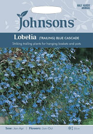 【種子】Johnsons Seeds Lobelia(Trailing) Blue Cascade ロベリア（トレイリング）ブルー・カスケード ジョンソンズシード