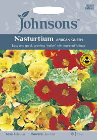 【種子】Johnsons Seeds Nasturtium AFRICAN QUEEN ナスターチウム アフリカンクイーン ジョンソンズシード
