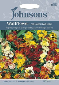 【種子】Johnsons Seeds Wallflower MONARCH FAIR LADY ウォールフラワー モナーク・フェア・レディ ジョンソンズシード