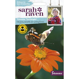 【種子】Johnsons Seeds Sarah Raven Brilliant for Bees & Butterflies Tithonia Torchlight サラ・レイブン・ビー＆バタフライ チソニア・トーチライト ジョンソンズシード