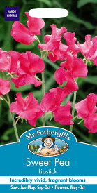 【種子】Mr.Fothergill's Seeds Sweet Pea Lipstick スイート・ピー リップスティック ミスター・フォザーギルズシード