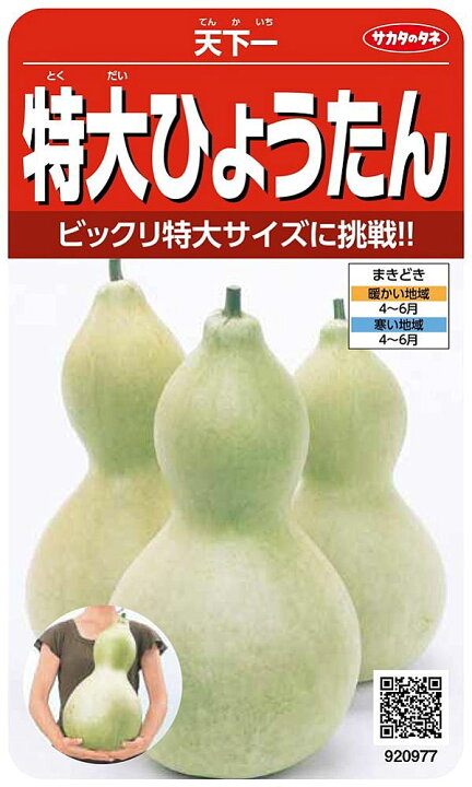 楽天市場】野菜種子 特大ひょうたん 天下一 サカタのタネ : Ivy