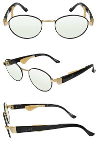 IZONE NEW YORK iprotect PCメガネ 透明サングラス レディース メンズ UVカット PCメガネ ブルーライトカット 近紫外線カット 鼻あてなし 鼻に跡がつかない 軽量 鼻にかけない 伊達メガネ プティエル