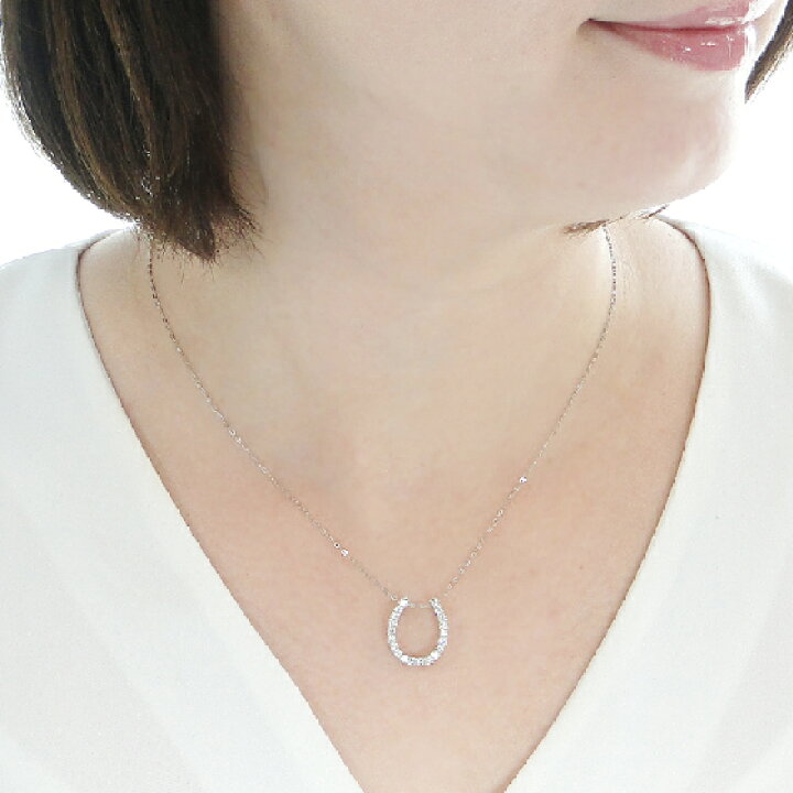 楽天市場】Pt900/K18YG/PG【 0.50ct】馬蹄モチーフ ダイヤモンド  