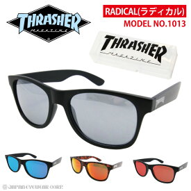 スラッシャー サングラス メンズ レディース UVカット ウエリントン ブランド THRASHER ラディカル RADICAL 1013 ボストン ユニセックス 伊達メガネ パーカー ロンt 【 おまけ付 送料無料 】