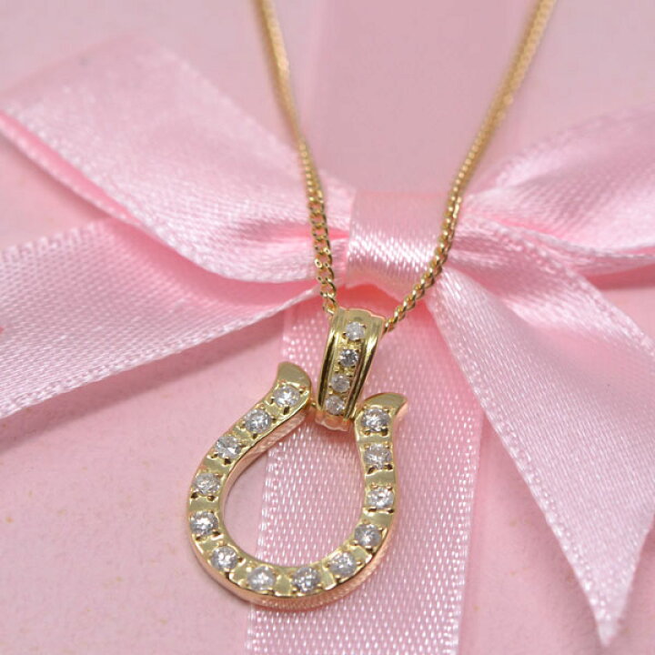 楽天市場】馬蹄 ネックレス 18金 K18 18K ゴールド オシャレな ホース 
