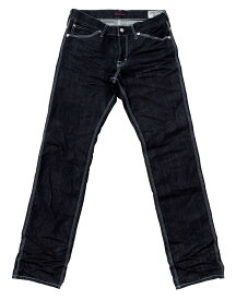 BLUEWAY:ビンテージデニム・エンジニアインカットジーンズ(ワンウォッシュ、シワ):M1630-5700 S-LL ブルーウェイ ジーンズ メンズ デニム 裾上げ 日本製