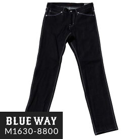 BLUEWAY:ビンテージデニム・エンジニアインカットジーンズ(RAW未洗リジット):M1630-8800 S-LL ブルーウェイ ジーンズ メンズ デニム 裾上げ 日本製