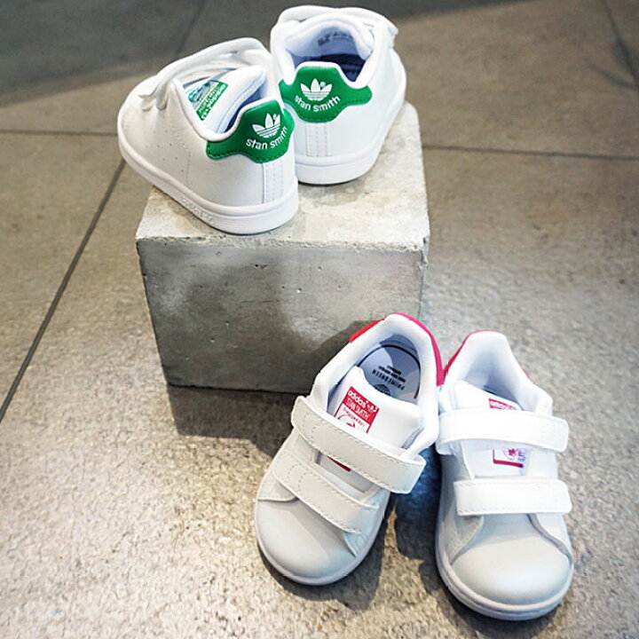 楽天市場 アディダス スニーカー キッズ Adidas スタンスミス ベルクロ ベビー 子供用 靴 ジュニアサイズ 白 ホワイト Stan Smith Cf I Fx7532 Fx7538 22ss 新作 J Pia